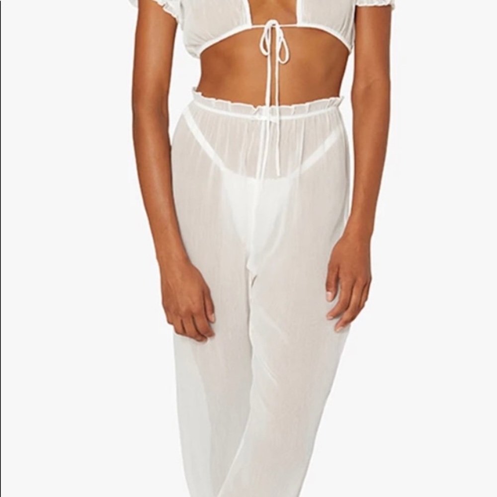 Weworewhat sheer pants.